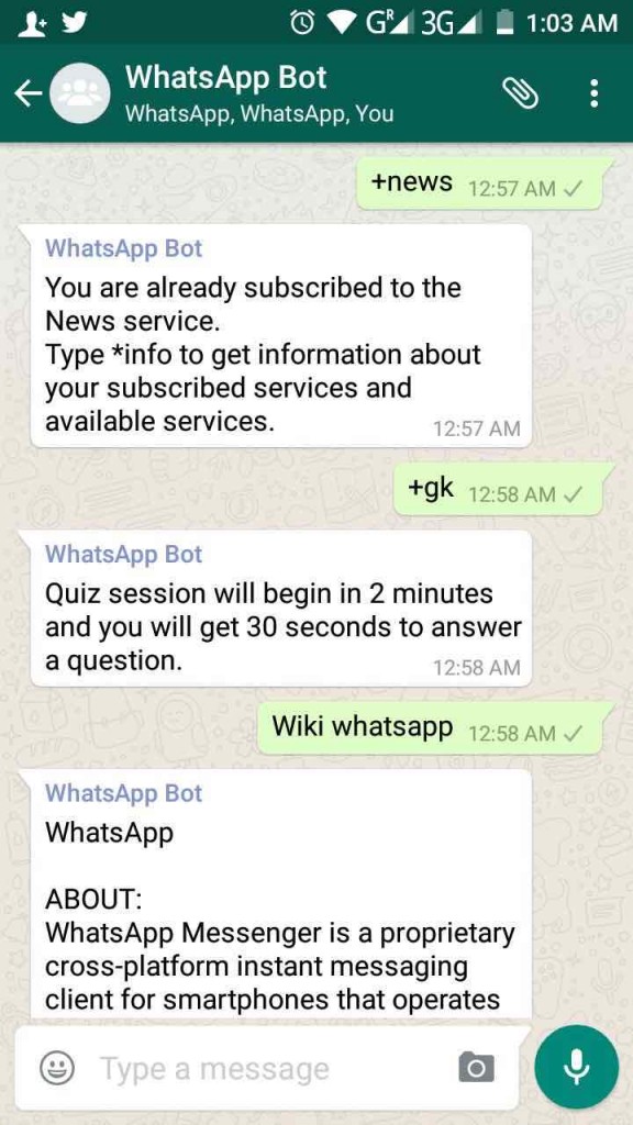 How To Activate WhatsApp Bot To Use WhatsApp As A Search Engine And Wikipedia 3