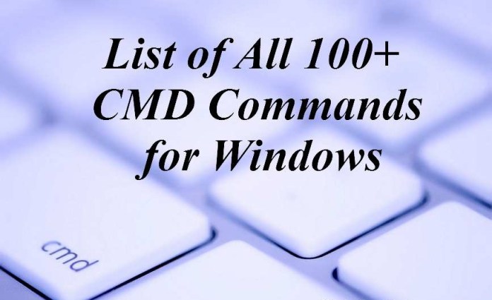 List Of CMD Commands for Windows 10, 8 and 7 In 2016