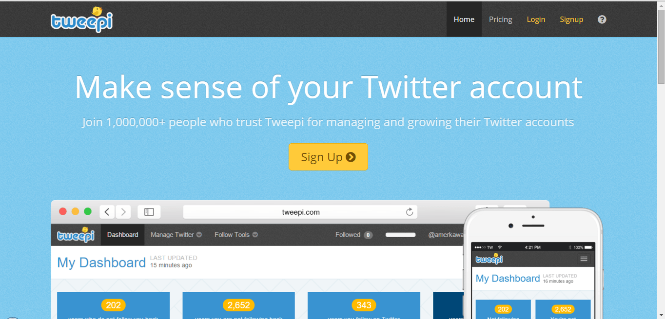 How To Get Endless Active Twitter Followers By Using Tweepi App 1