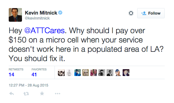 Kevin Mitnick Tweet