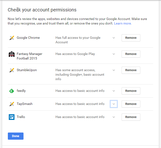 google-account-permisions