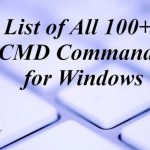 List Of CMD Commands for Windows 10, 8 and 7 In 2016