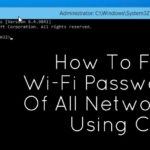 Find Wifi Password Of Connected Networks