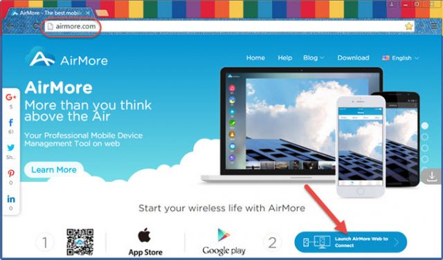 use airmore app iphone