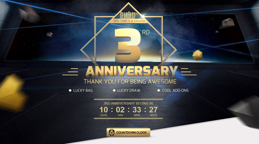 GearBest 3rd Anniversary – Best Deals On All Type Of Electronic Products